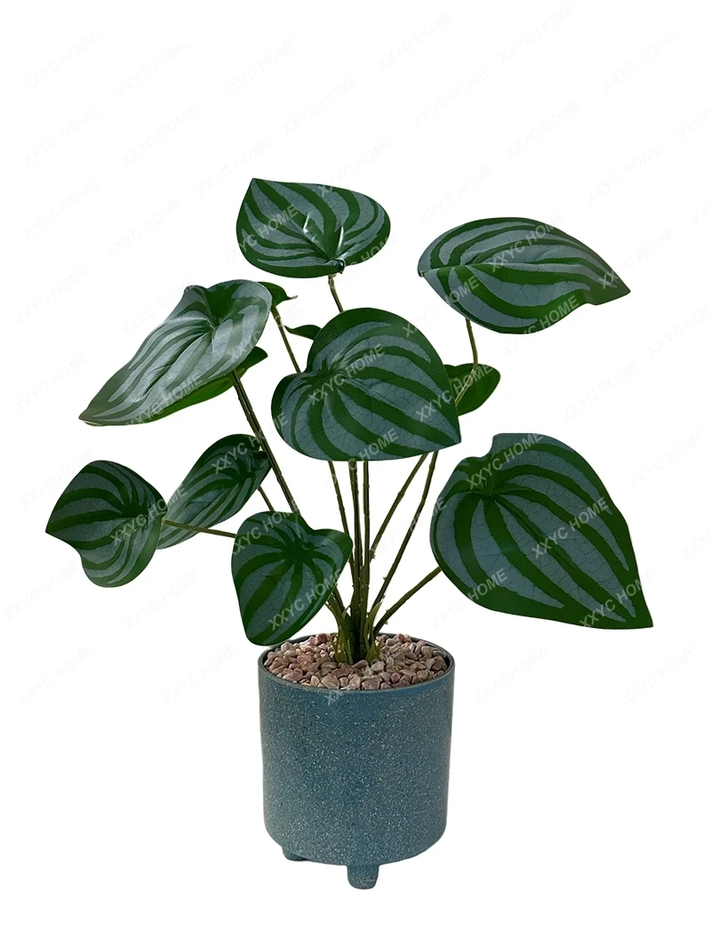 

Creative Green Plants Potted Home Living Room TV Cabinet Window Sill Decoration Simulated Plants Bonsai Display