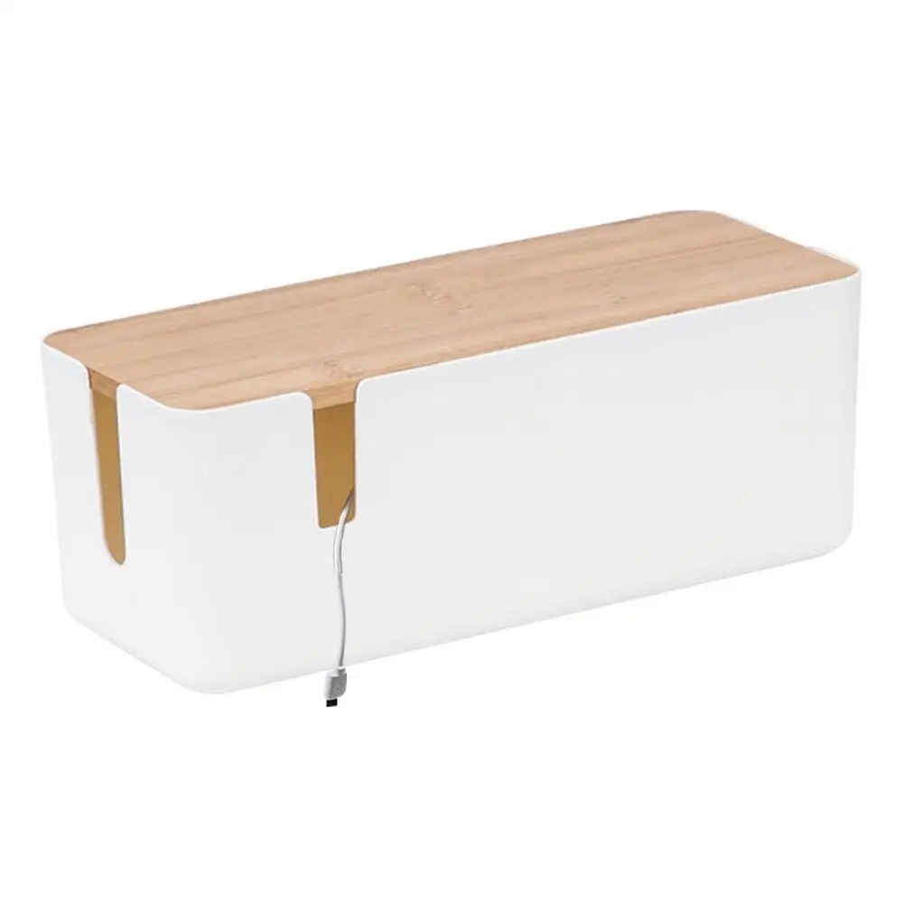 Cable Tidy Organizer Box Black Walnut Power Strip Opbergdoos Grote opslagdraden Keeper Houder Houten Stijl Kabel Organizer Box om draden te verbergen & Power Strips Cable Management Box Cable Tidy Organizer Box Black Walnut Power Strip Opbergdoos Grote opslagdraden Keeper Houder Houten Stijl Kabel Organizer Box om draden te verbergen & Power Strips Cable Management Box