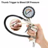 Tire Pressure 0-220PSI Long Tube Gauge Dial Meter High-Precision Tyre Air Compressor Tester Tool for Car Motorcycle Monitoring 4