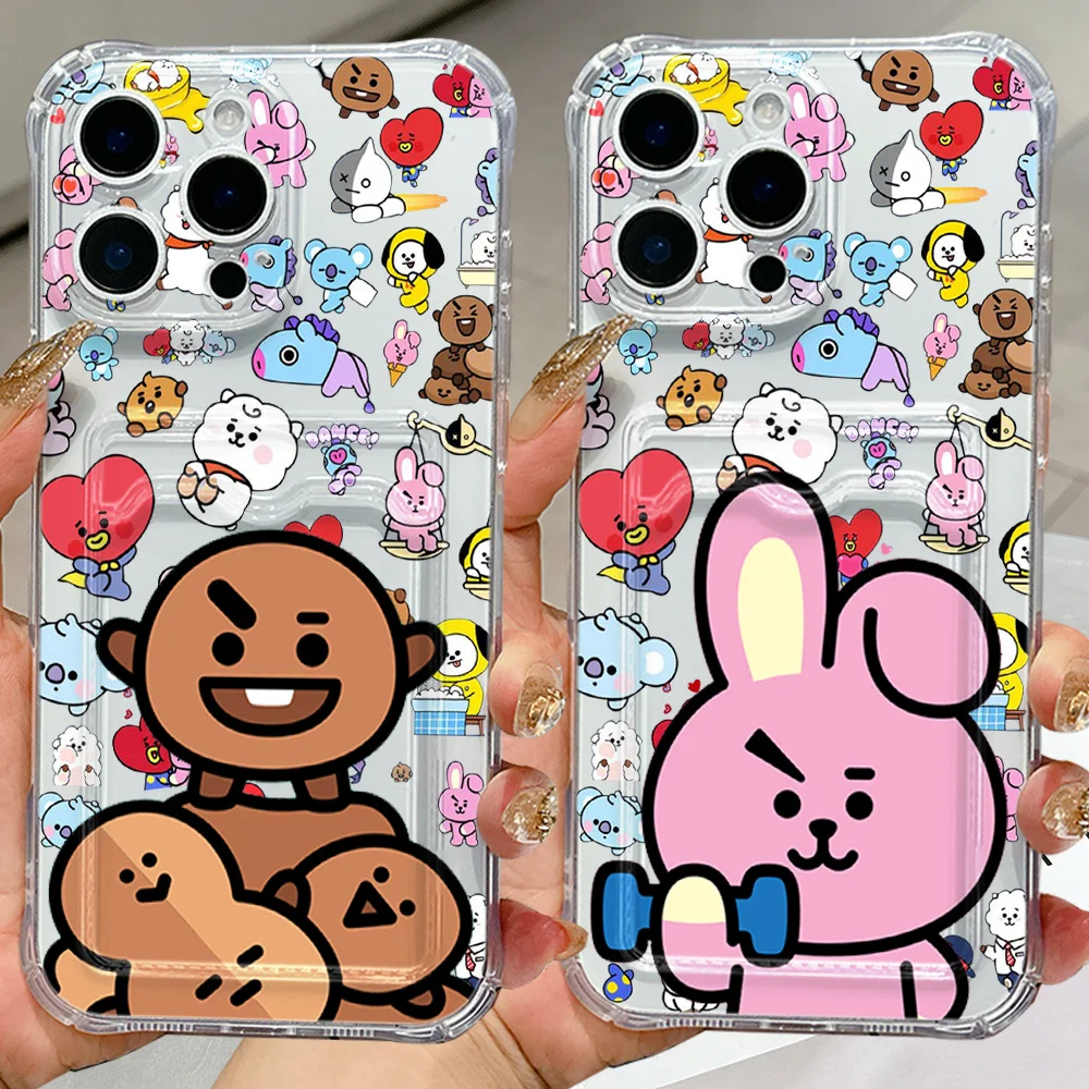 Cartoon B-BTS Card Holder Case - Stylish & Durable Cover