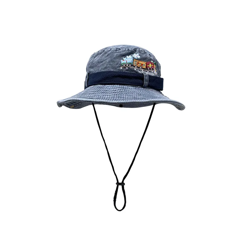 New Fashion Denim Fisherman Hat Women's Washable Summer Outdoor