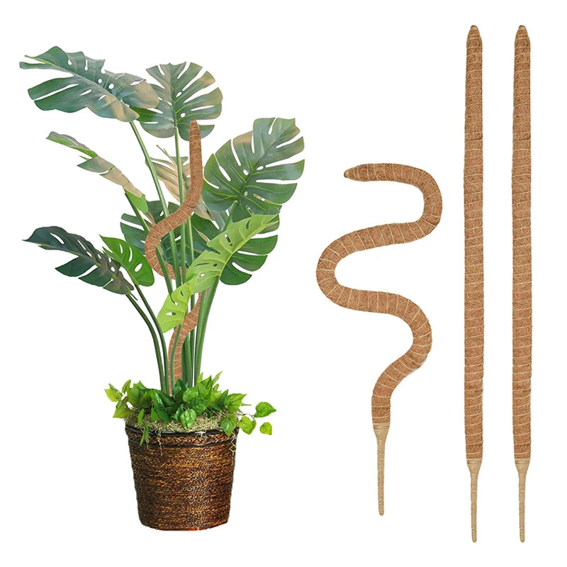 

Plant Support Moss Pole Coir Climbing Stakes Bendable Extension for Indoor Monstera Green Dill Vine Climbing Plant Garden Access