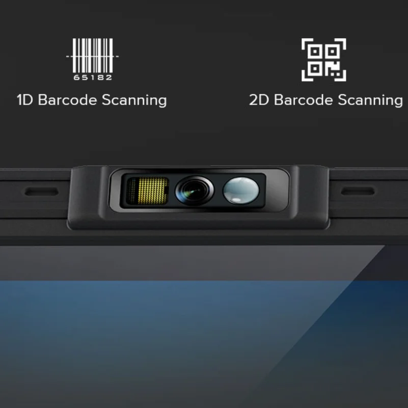 안드로이드 9.0 산업용 견고한 RFID 태블릿 PC, 퀄컴 생체 인식 지문 센서, 장거리 UHF RFID 리더 및 라이터, 8 인치