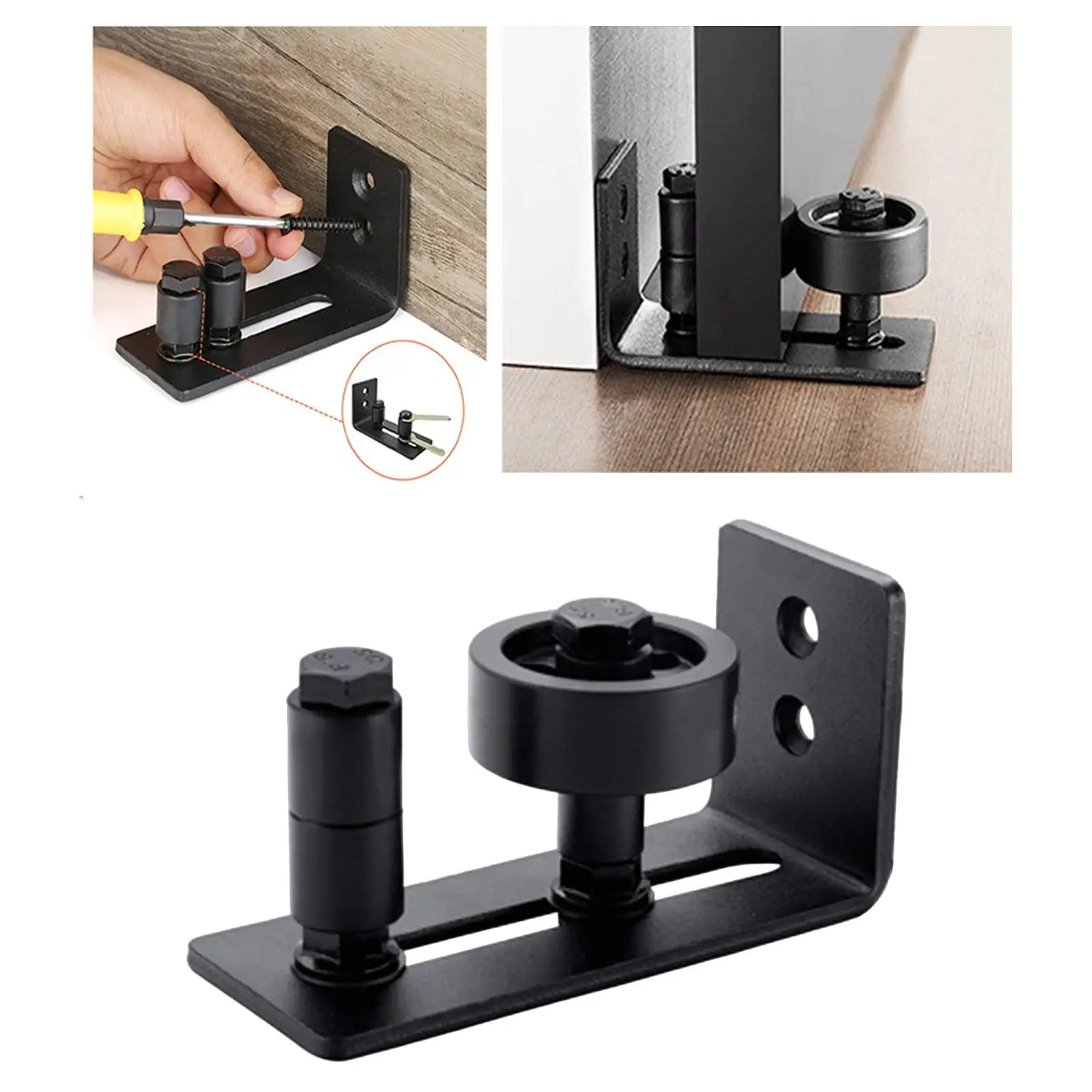 Barn Door Guide Bottom Guide Floor Mount for Office Indoor Bedroom