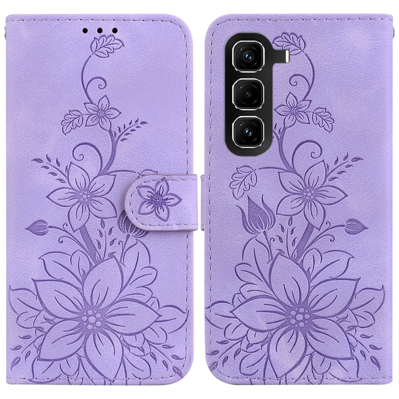 Premium Solid Color Leather Flip Wallet Case - Universal 4G Smartphone Cover