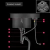 ASRAS Nanometer Hidden Circular Mini Kitchen Island Sink 304 Stainless Steel 4mm Thickness Handmade Sinks Cup Rinser Sinks 5