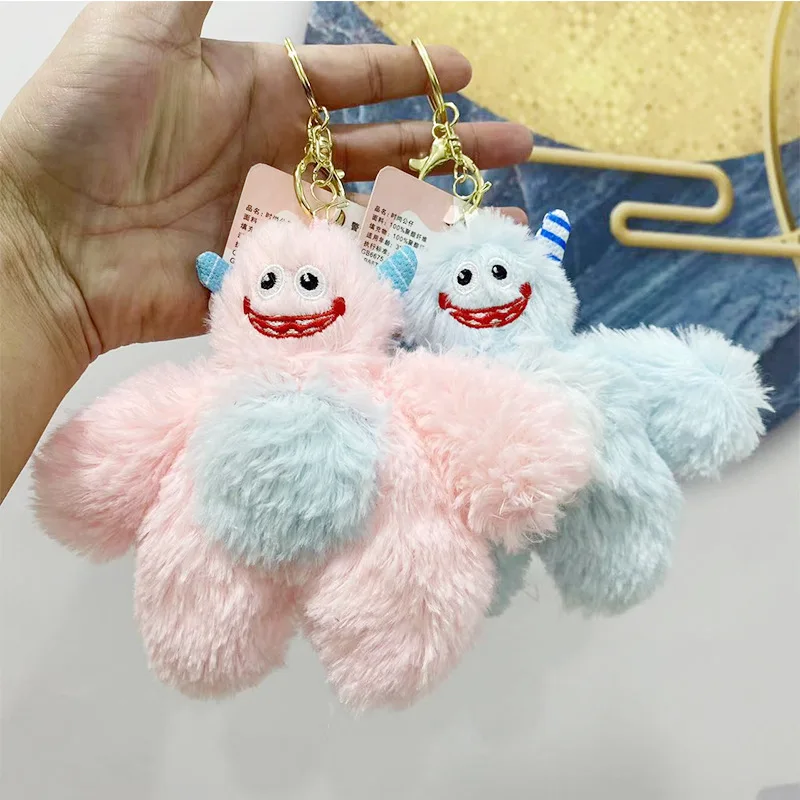 

Новая мягкая игрушка в виде монстра с цепочкой, прилив, украшение, кукла, школьная сумка, кулон в виде мини-монстра