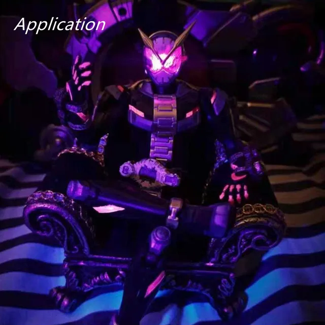 DIY Modeling LED light Magnetron Switch Animation Figure plus Light Gundam Model Wireless Light Without Battery 6