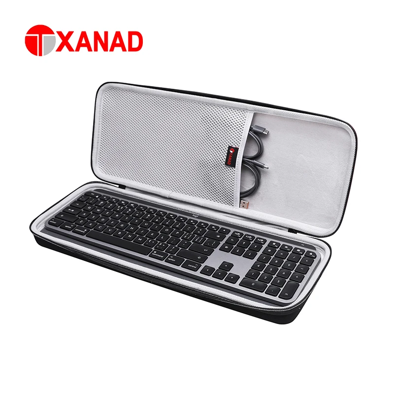 Xanad-eva Hard Case para Logitech mx Mecânico Teclado Iluminado sem Fio Bolsa de Armazenamento