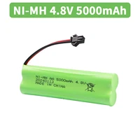 4.8V 5000mah NiMH AA Battery For Rc toys Cars Tanks Robots Boats Guns 4.8v Rechargeable Battery 4* AA Battery Pack 1-10PCS 5