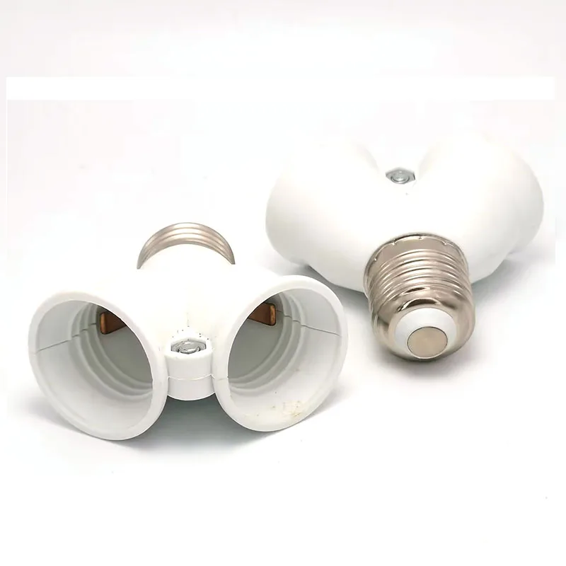 1pcs E14 E27 to 2E27 2E14 Screw Lamp Base Socket PBT B22 to 2E27 LED Light Bulb Sf19c3eb1f8194f5ab2220fd85b67e665z