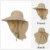 Summer Women Sun Hat with Shawl Large Bowknot Solid Color Breahtable Bucket Cap Quick Drying Anti-UV Outdoor Travel Beach Hat 14