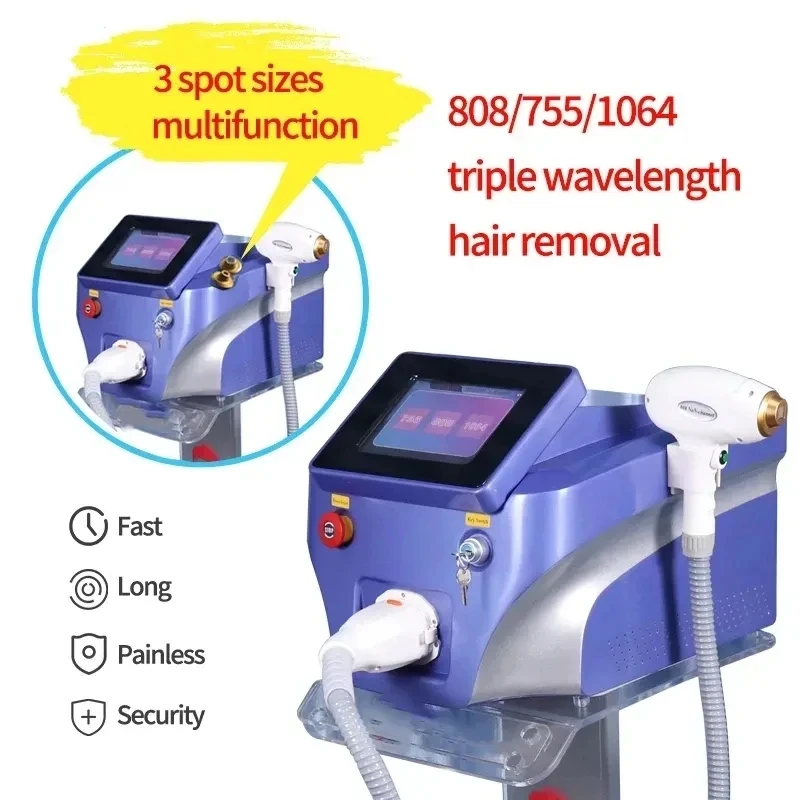 

Professional 808nm Diode Laser 2000w High Power 755 808 1064nm Laser Painless Freezing Point Eepilation for Women