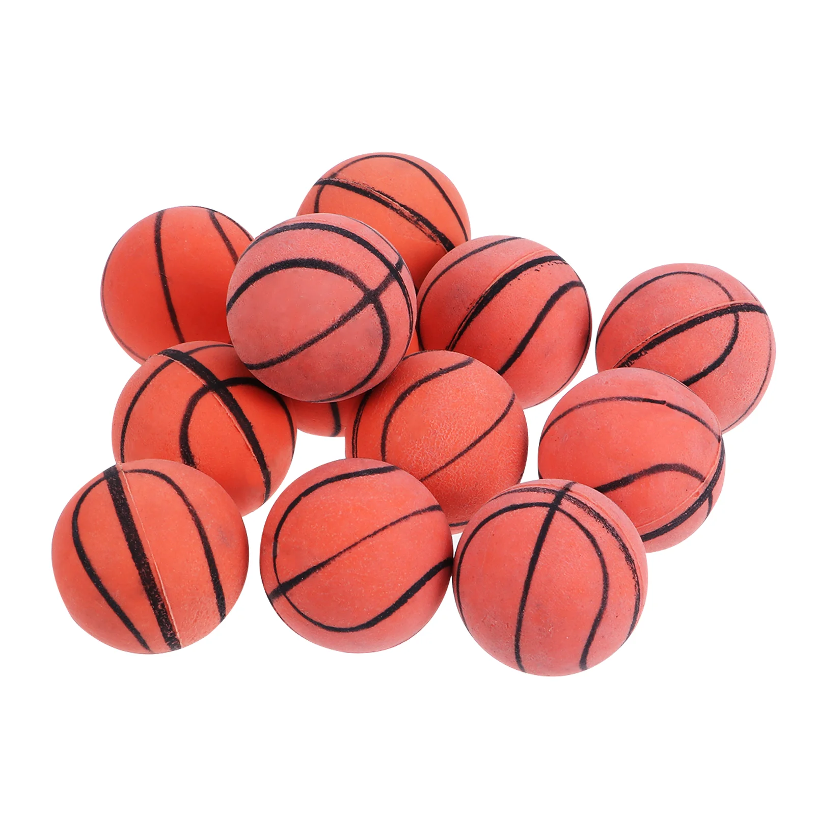 12 Pcs Mini Basketball Balls Toy Practical Children Kids Toys Bounce for Eco-friendly PVC Plaything Plastic Jumping