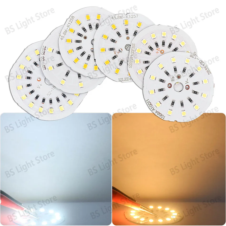 DC12V LED kreisförmige Lichtplatine 13 W 17 W 21 W 25 W warmweißer Chip 2835 für mobile Glühbirne Lichtquellenbeleuchtung Zuhause Outdoor Diy – Detail 1
