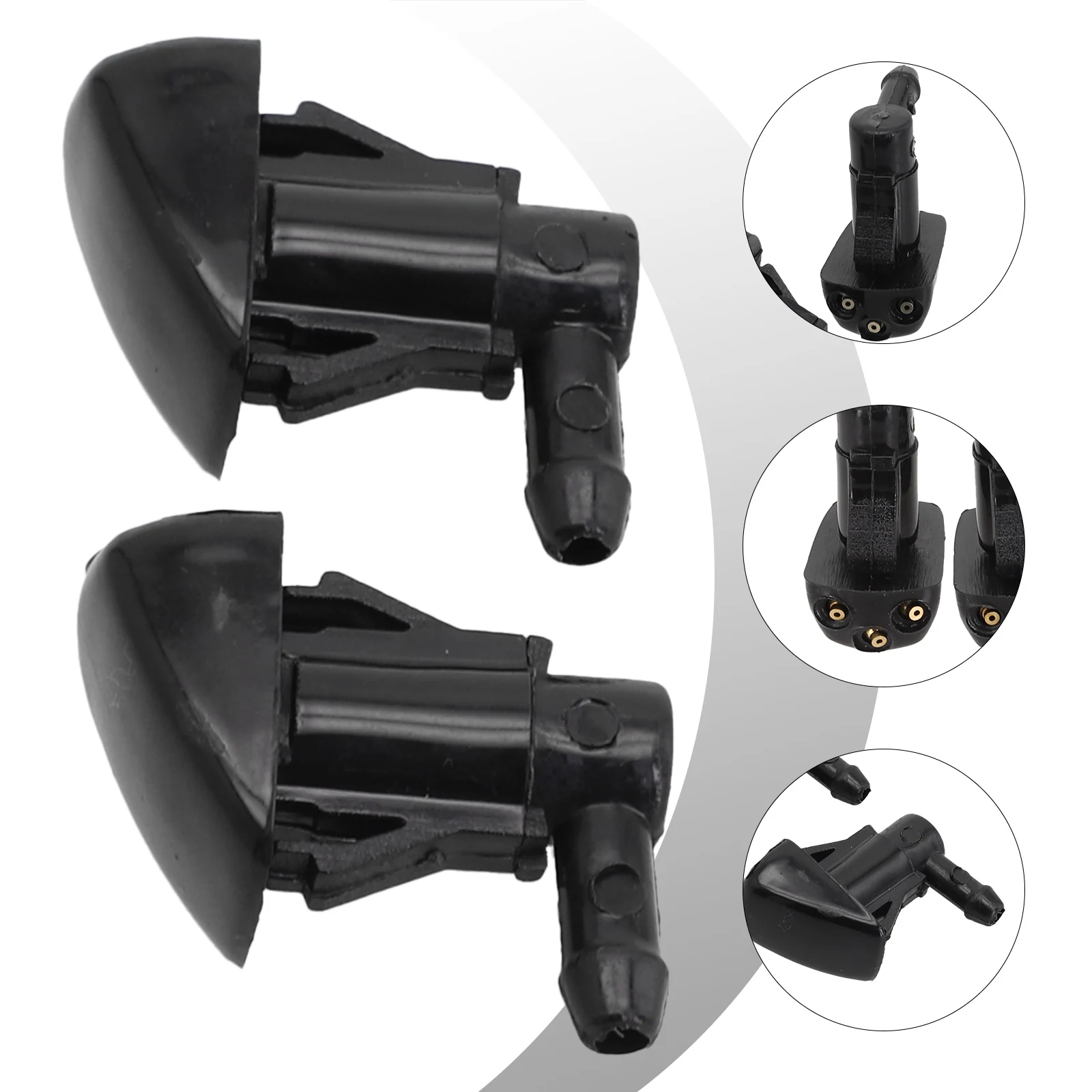 2Pcs Car Windscreen  Washer Jet  Spray Nozzle  For Hyundai For Tucson 986302E100 Dual Holes Windshield Nozzle Water Spray Jet 4