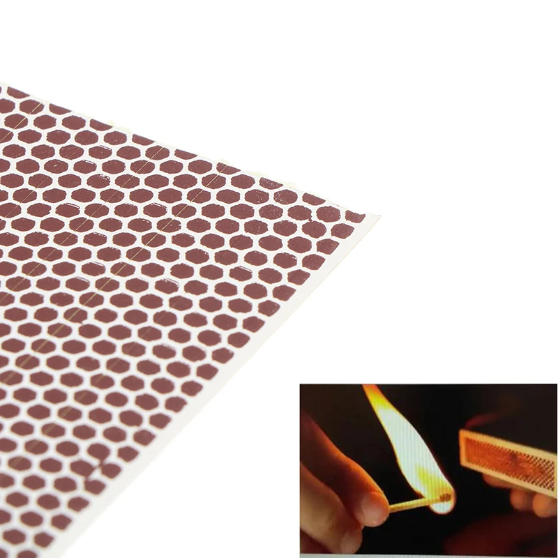 Naklejka z zapałką i napastnikiem samoprzylepna papierowo-płomienna do papieru z fosforem DIY akcesoria do świeca zapachowa