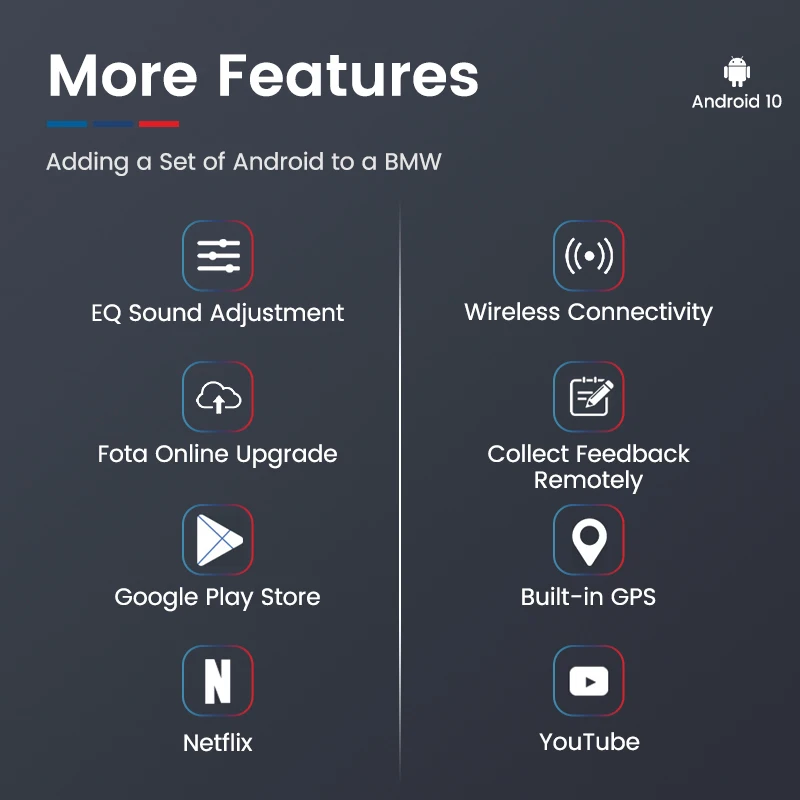   ī÷ Ai ڽ, ȵ̵ 10 ý, Ʃ Netfilx, BMW ID6, ID7, ID8, EQ  ȿ , MTK6765, 8 ھ