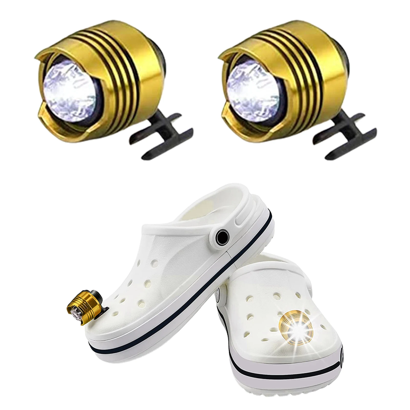 1pair Rechargeable Headlights Dog Walking IPX5 Waterproof Running