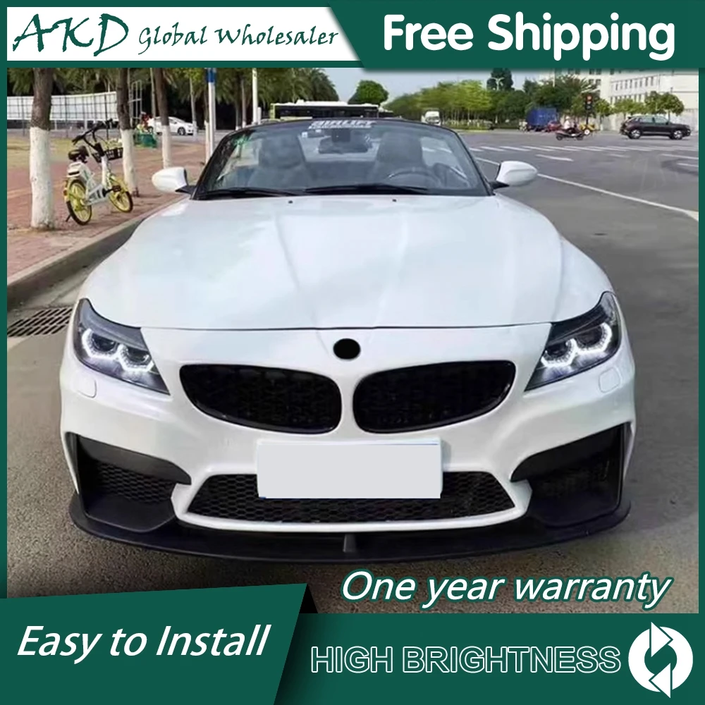 HeadlightsForBMWZ4E8920092016DRLDayRunningLightLEDBiXenon