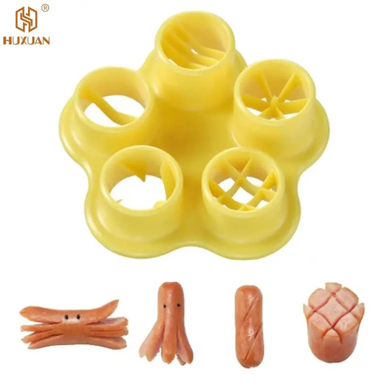 1PCS Sausage Hot Dog Cutter Flower Crab Octopus Ham Sausage Cutter Barbecue Hot Dogs Kitchen Cutting Mold Mould DIY Lunch
