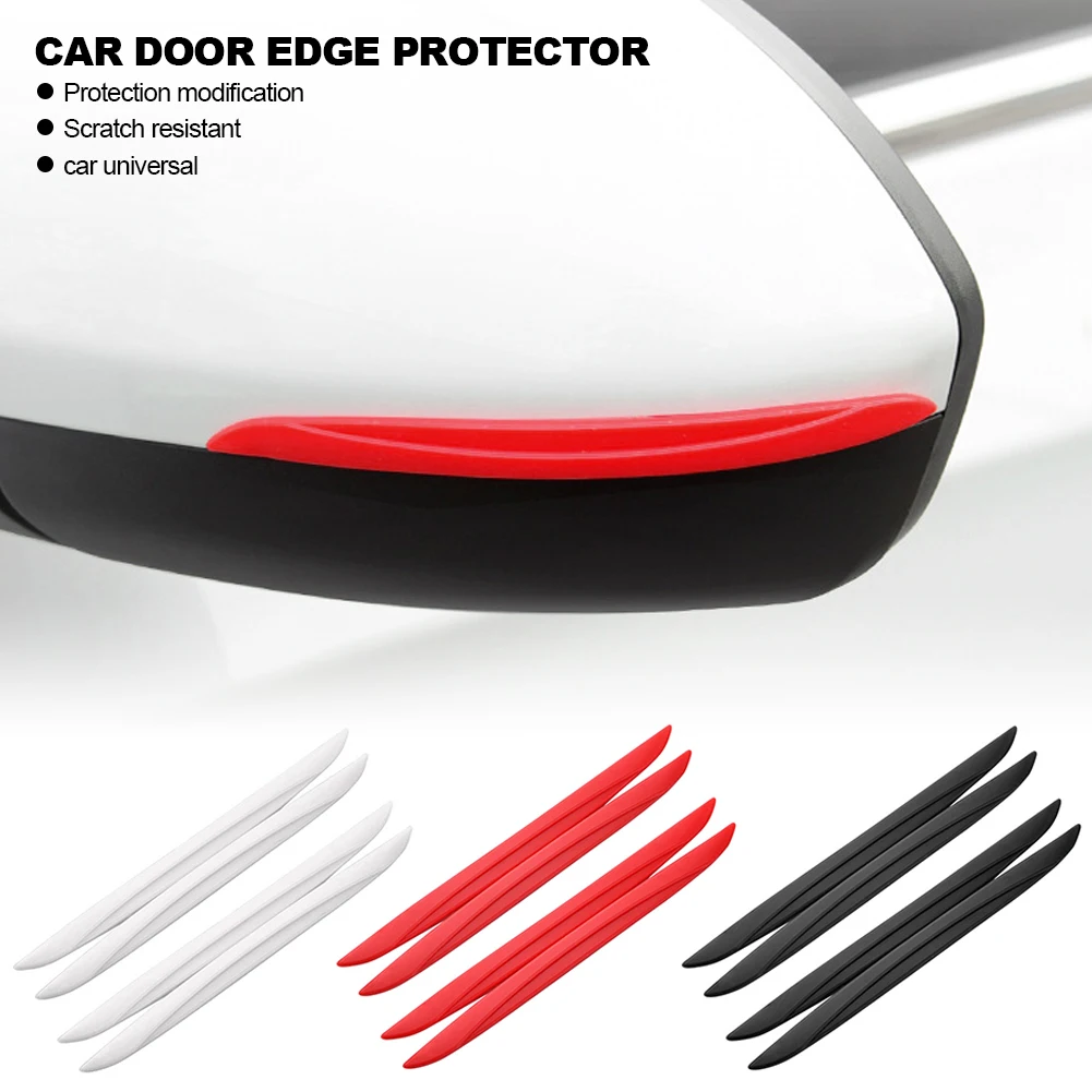 Universal Scrape Guard Set - 4PCS Bumper, Door Edge, and Mirror Protection Strips