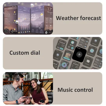 IOWODO Smart Watch 1.85” Full Touch HD Smartwatch Bluetooth Calling 100+ Sport Fitness Tracking Watch with Voice Assistant 5