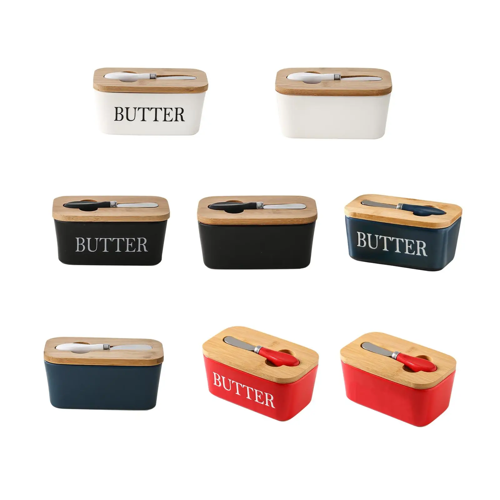 Cheese Butter Storage Box Cheese Box Multiuse Preservation Ceramic Butter Dish