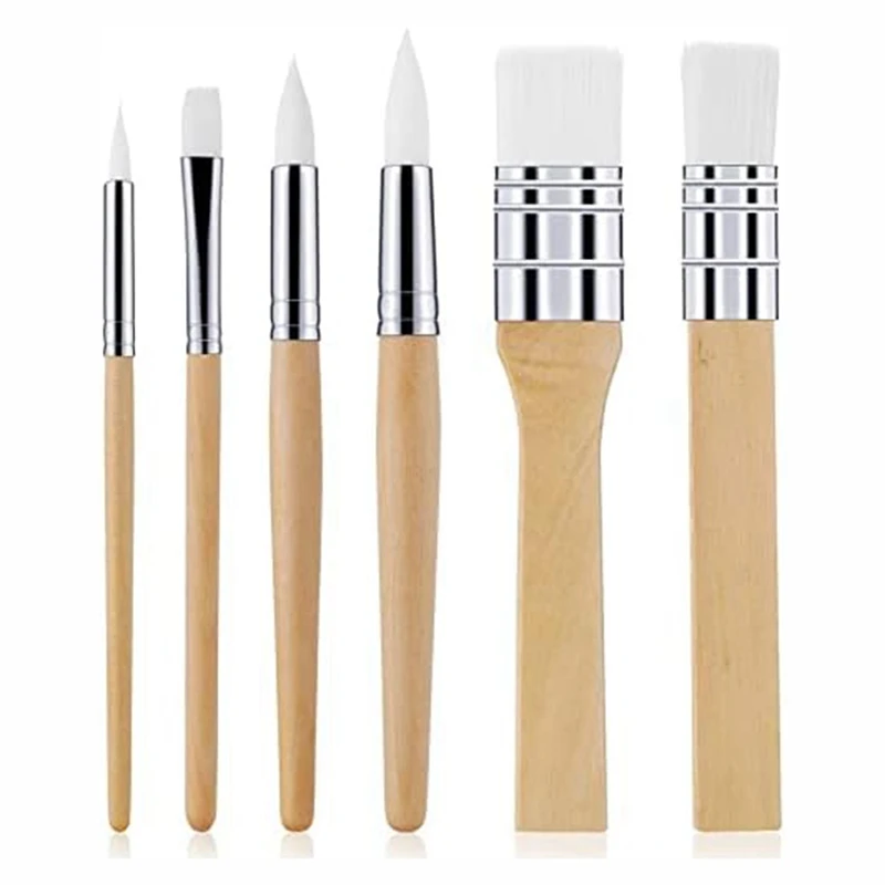 6PCS Paintbrush Set, Nylon Paint Brushes Small Paint Brushes Artsupplies  For Acrylic Watercolor Painting - AliExpress