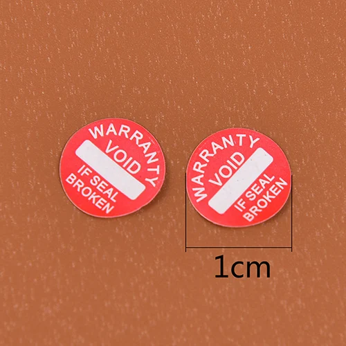 208-Piece Warranty VOID Seal Stickers - 10mm Fragile Security Labels