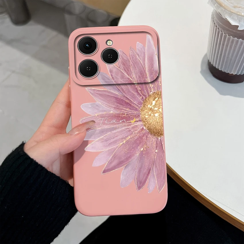 Cute Chubby Girls Pattern Shockproof Silicone Phone Case with Screen Protector