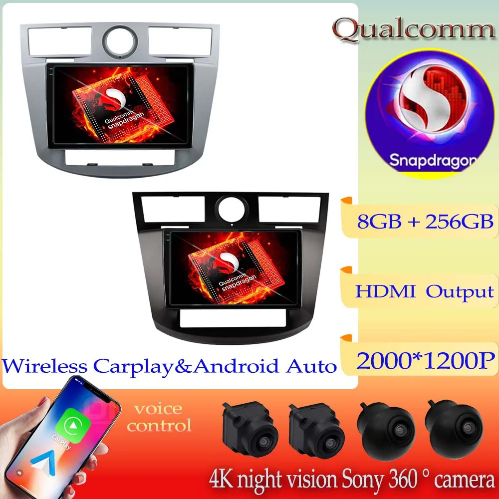 

Автомобильное радио Qualcomm Snapdragon Android 13 для Chrysler Sebring Cirrus 2008-2010 стерео головное устройство мультимедийный плеер 2DIN GPS BT