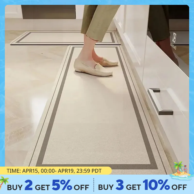 주방 문짝 단계 수분 흡수 오일 흡수 미끄럼 방지 발 매트, 규조토 욕실 수분 흡수 바닥 매트 