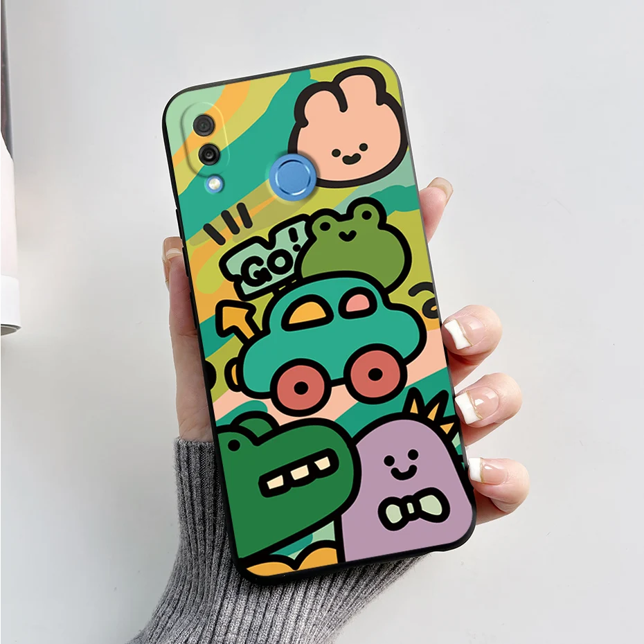 Cute Rabbit & Panda Painted Soft Silicon Cover for Huawei Honor Play 6.3