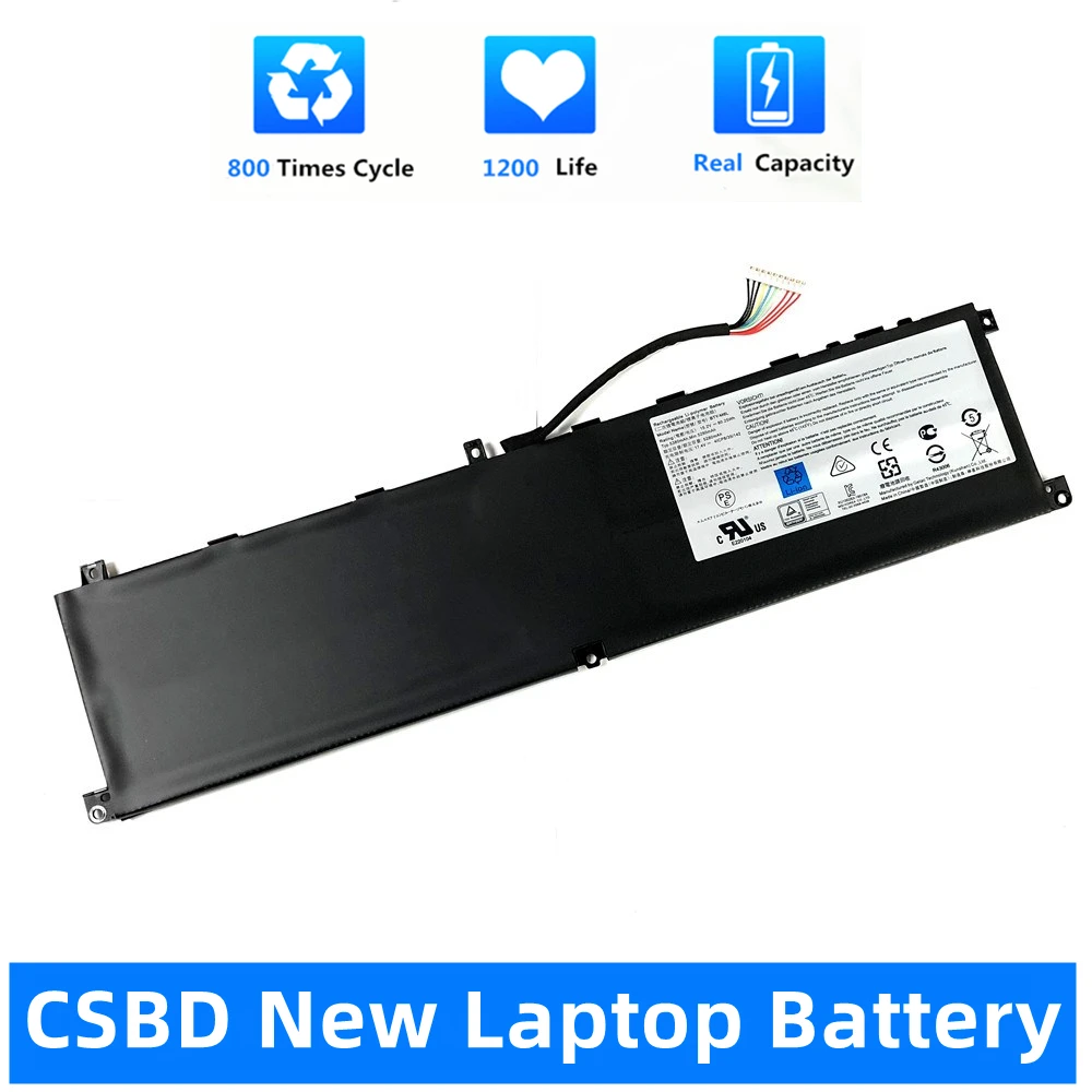 

CSBD New New BTY-M6L Laptop Battery For MSI GS65 GS75 Stealth Thin 8RF 8RE PS63 P65 P75 Creator 8RC 8SC 9SC 9SE MS-16Q3 Series