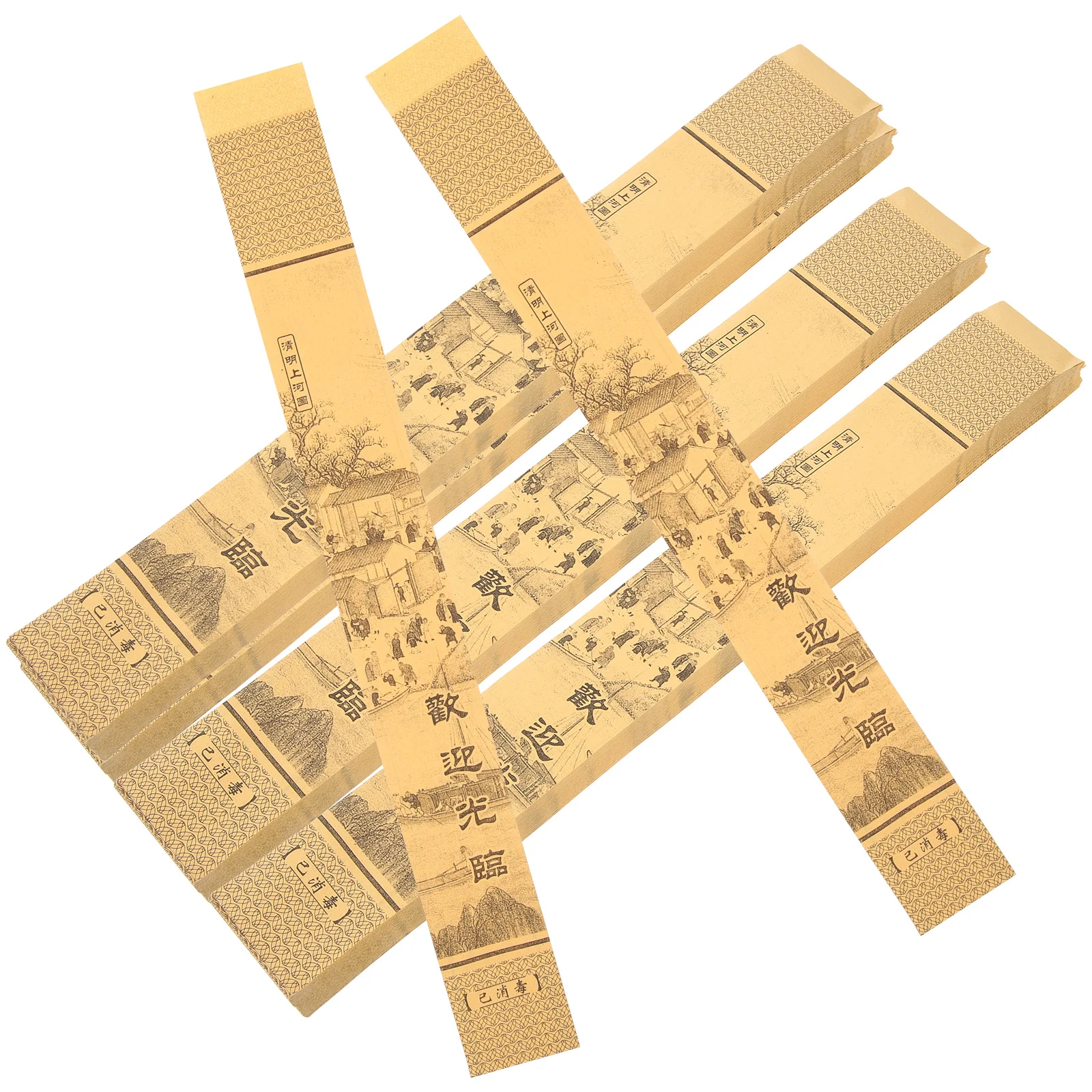 

Household Chopsticks Bags Disposable Holders Restaurant Chopsticks Pockets Paper Bags Restaurant Paper Hot Pot Sets