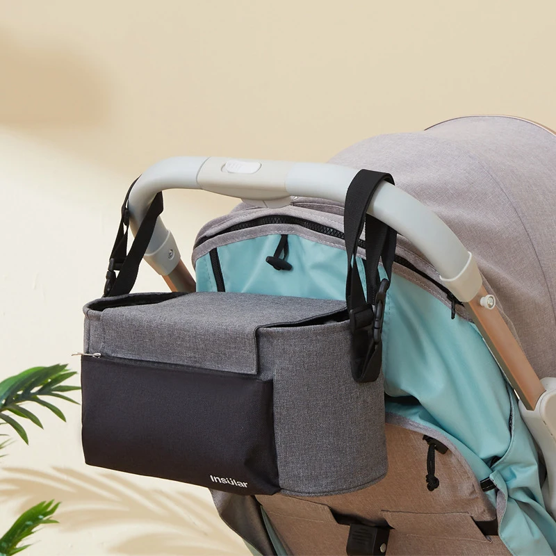 

Baby Stroller Organizer Bag Infant Pram Cart Storage Bag with Baby Trolley Bag Carriage Bag Waterproof Stroller Accessories