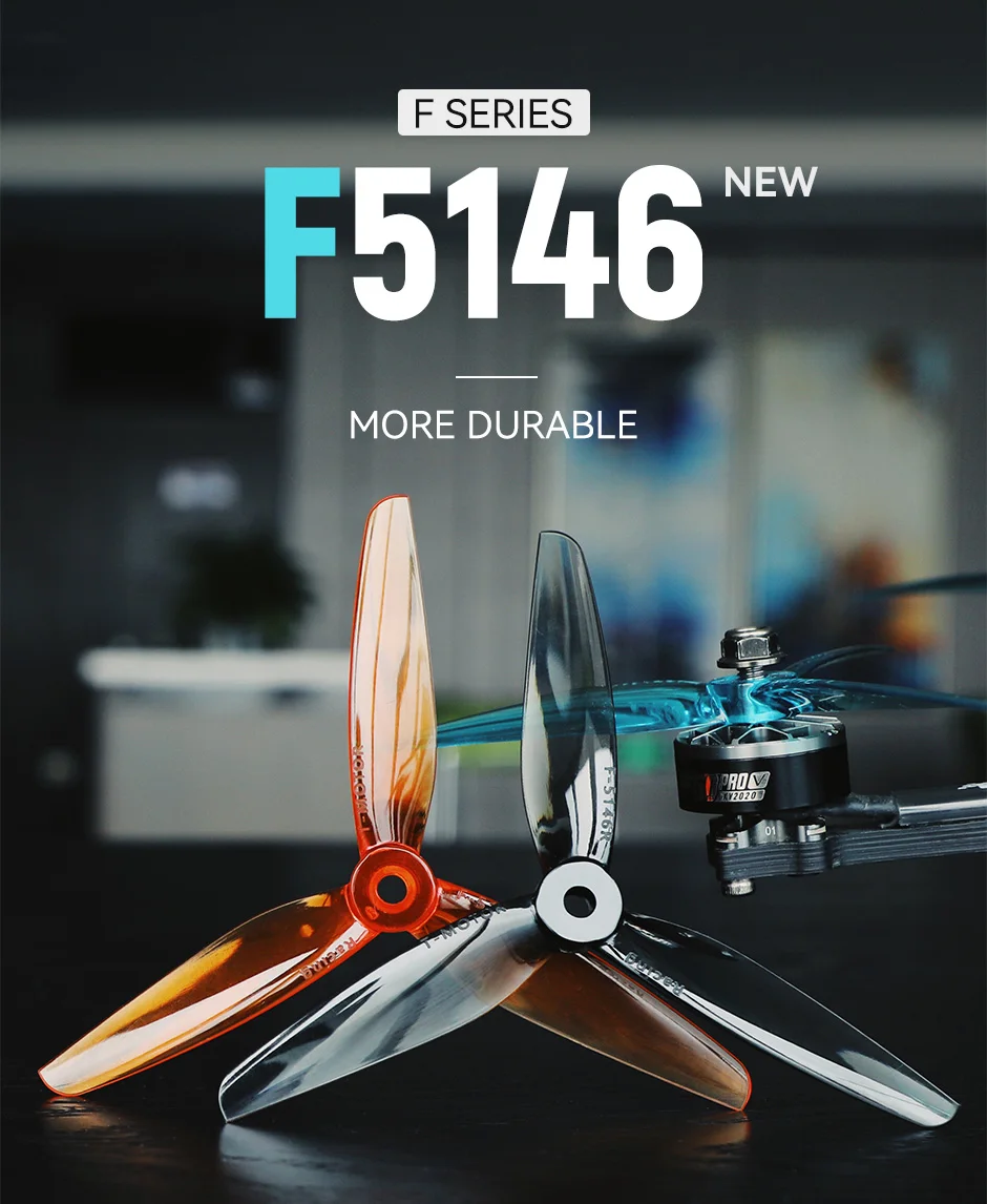 T-MOTOR F5146 3 blades F series Racing Prop For F40PROV/F60PROV/PACER V3/VELOX V3 KV1950 7