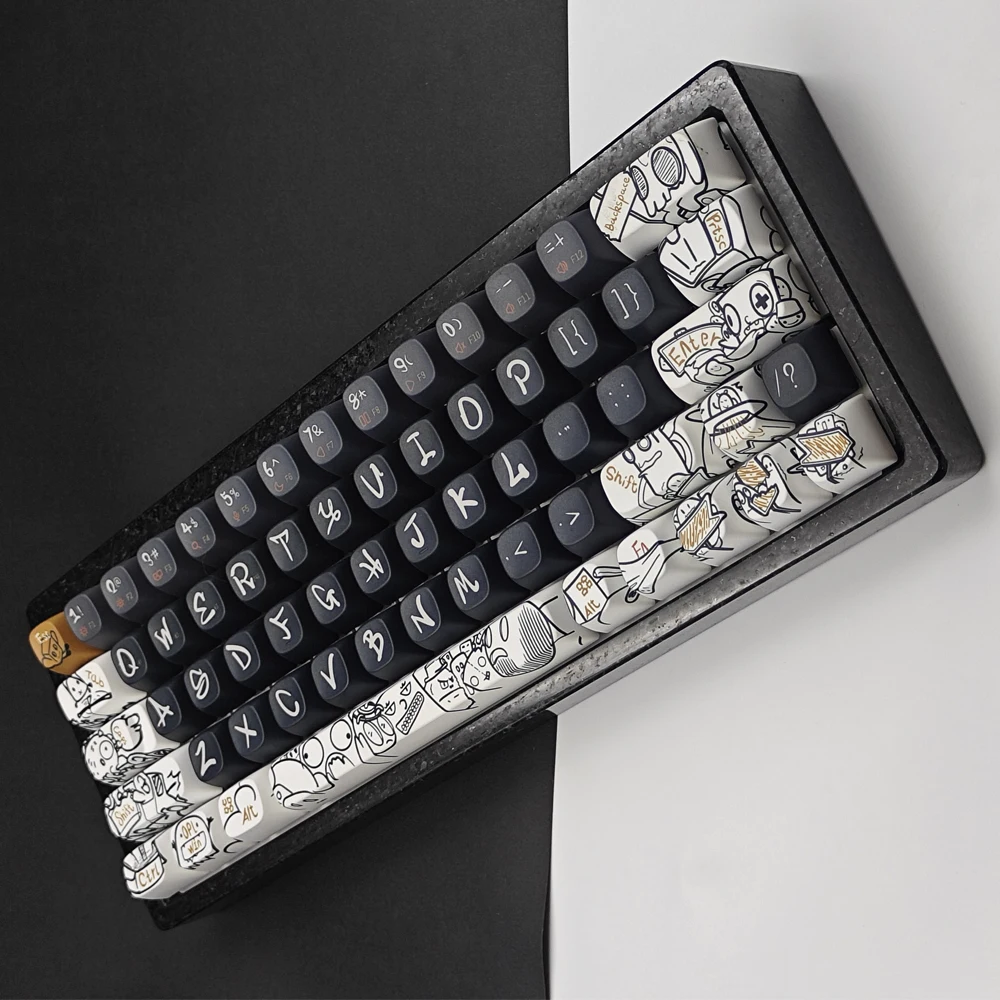 メカニカルキーボードGH60ケース60HE rakka dk6064黒Gran1.1 CNC 
