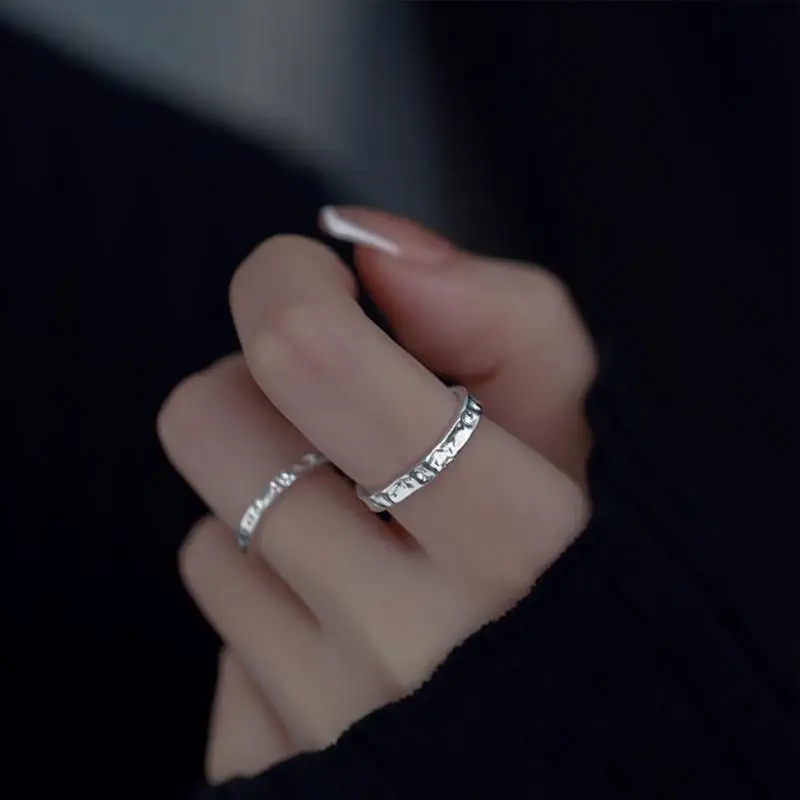 Anello Con Ali D'Angelo Aukmla - Argento, Aperto Regolabile, Design Piume, Per Donne E Ragazze - Foto 4