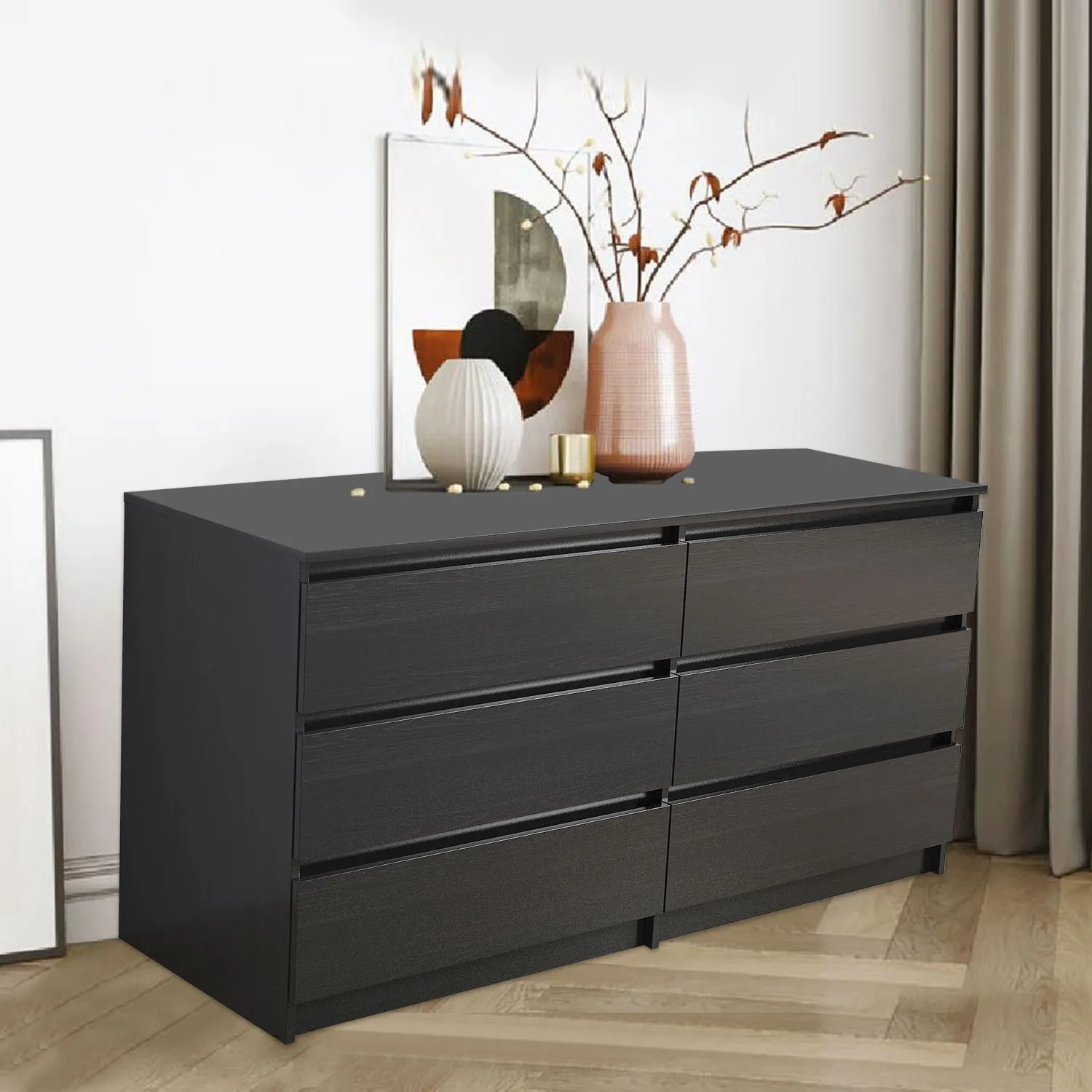 

6 Drawer Double Dresser, White