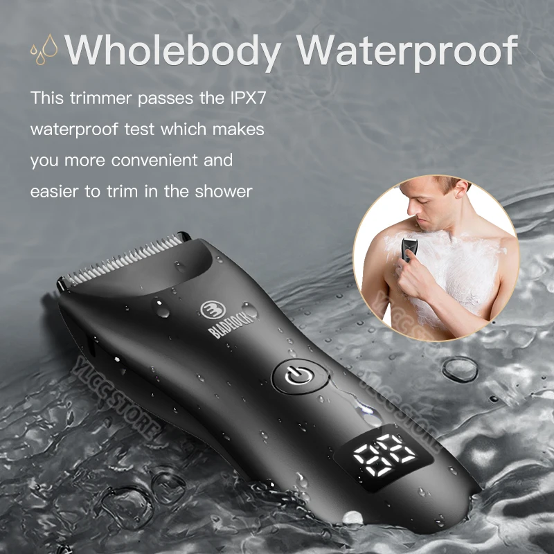 Intimate Pubic Hair Removal for Men Electric Groin Trimmer Male Shaver for Sensitive Areas Waterproof Safety Razor Nose Hair 4