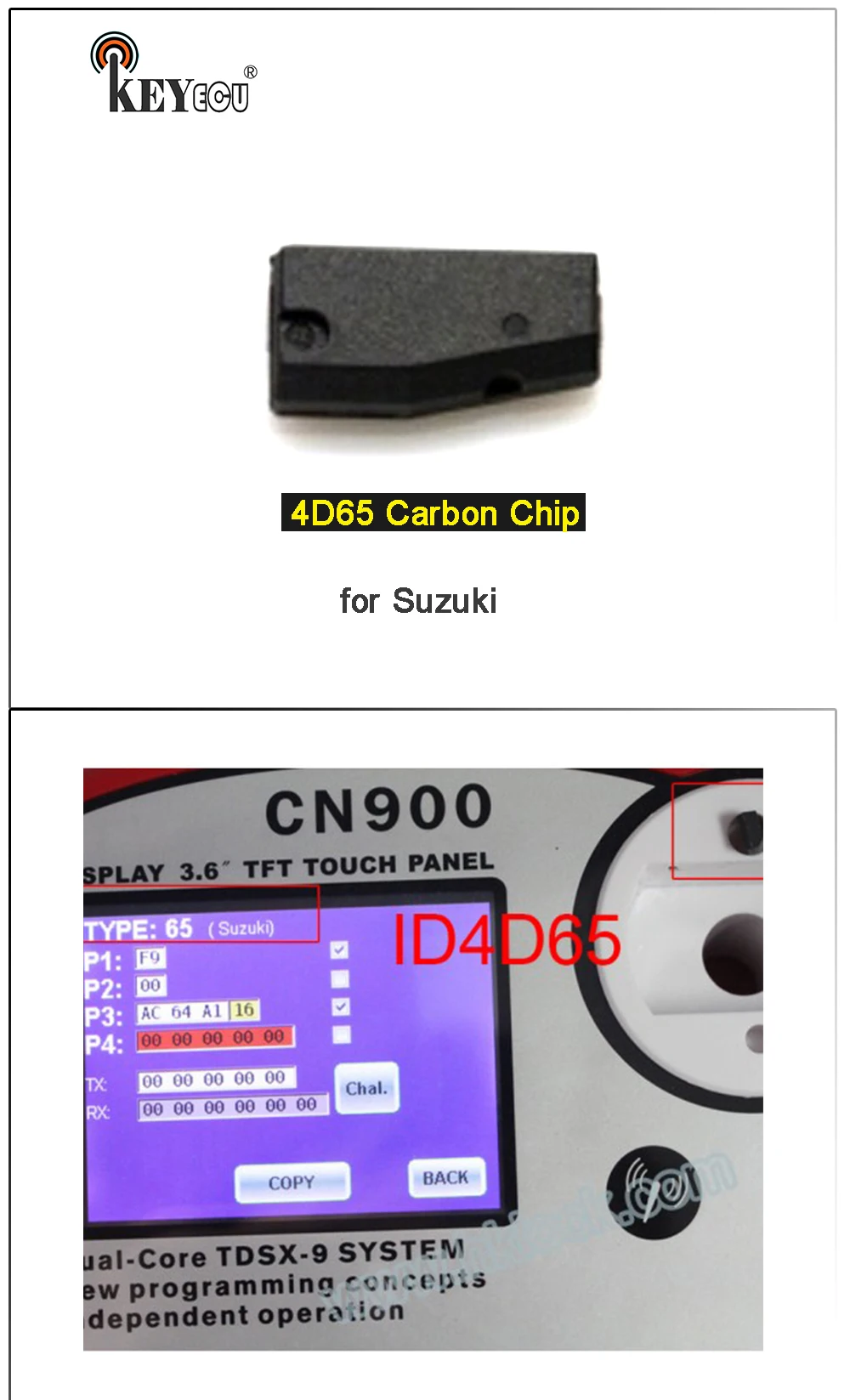 Keyforkess 1x 5x 10x 30x 50x 4 d65 Chip Transponder in carbonio supporto Aftermarket tutte le chiavi perse per Suzuki Ignis Jimny Alto Swift SX4 - Sf19db1b1576c466584624d7b3acb83c1o
