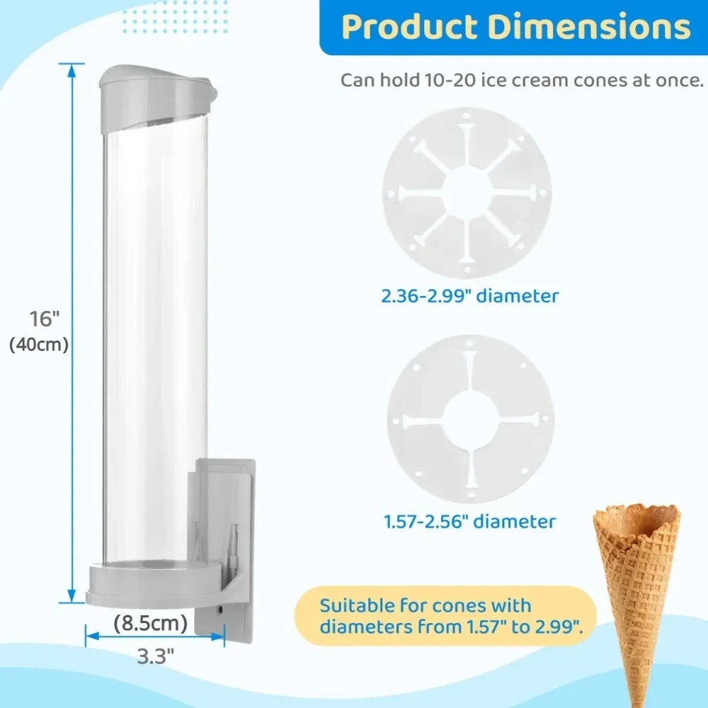 Cup Storage Holder Gift Ice cream maker cone holder Cone stand Egg carrier Automatic cup drop Ice cream machine