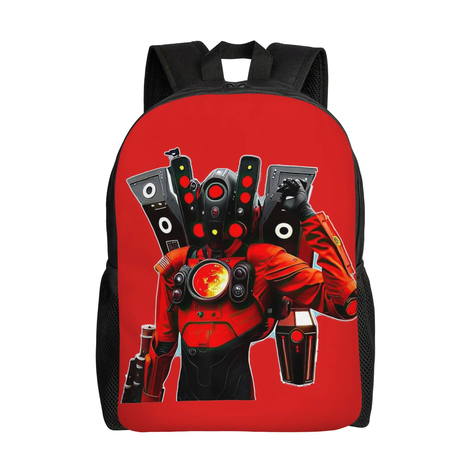 남성 여성을위한 Skibidi 화장실 게임 배낭 멋진 학생 작업 데이 팟 티탄 스..