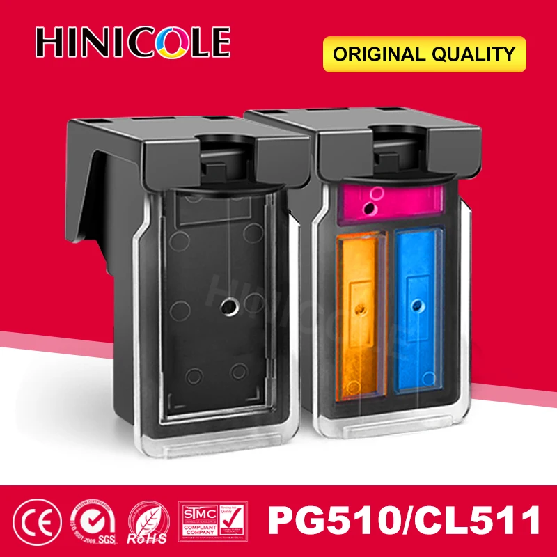 

PG510 CL511 Заправляемый чернильный картридж PG 510 CL 511 совместимый с Canon Pixma IP2700 MP240 MP250 MP280 MP480 MP490 MP499 MX420 MX320