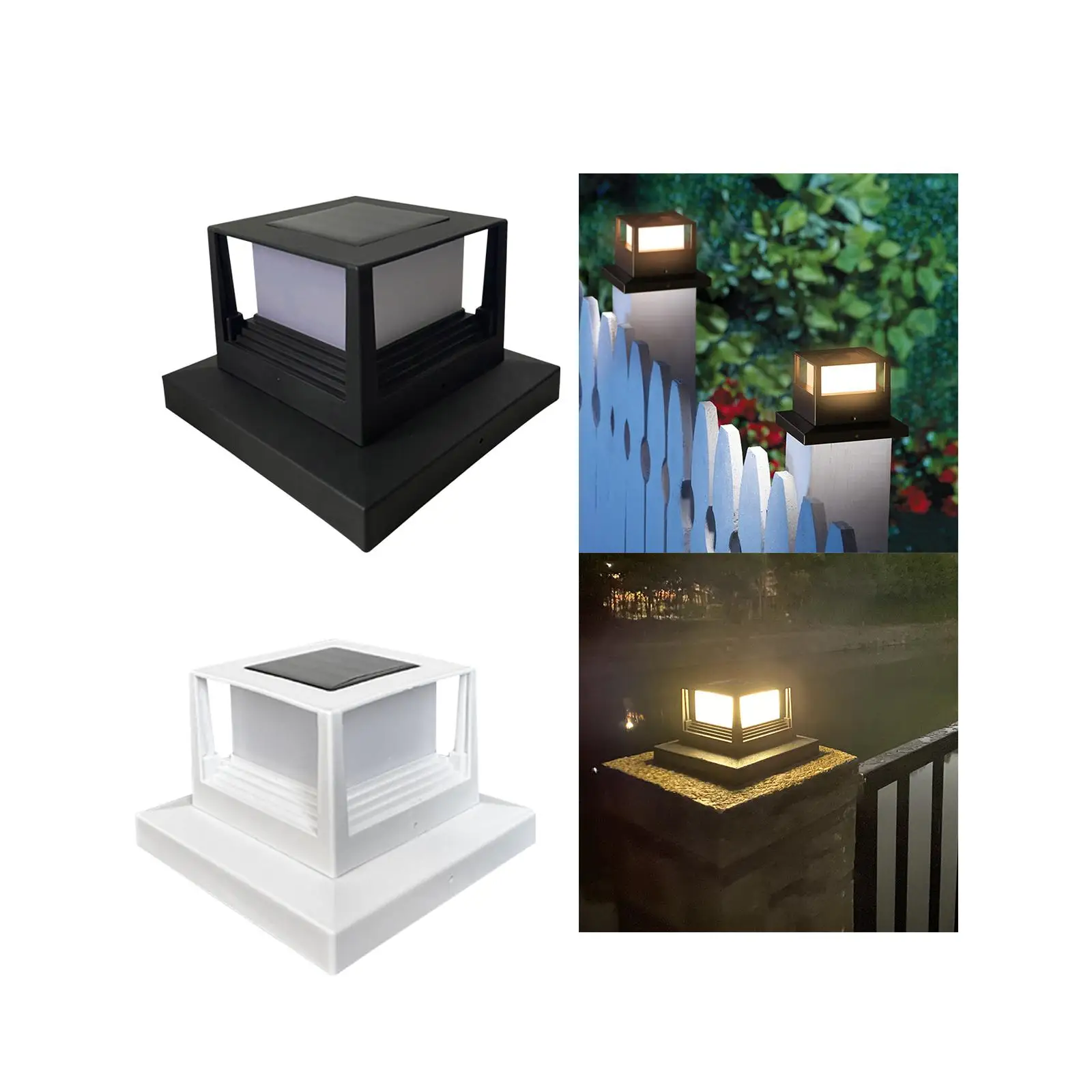 

Solar Post Outdoor LED Lighting High Brightness Fence Post Light for Courtyard Backyard Garden Decor Patio Yard