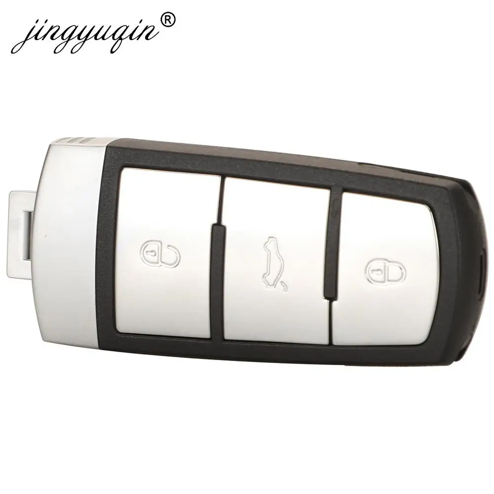 Jingyuqin KeylessGo 3C0 959 752 BG 스마트 원격 자동차 키 Fob 433MHz ID46-7936 VW 폭스 바겐 Passat CC 2005-2014 3C0959752BG