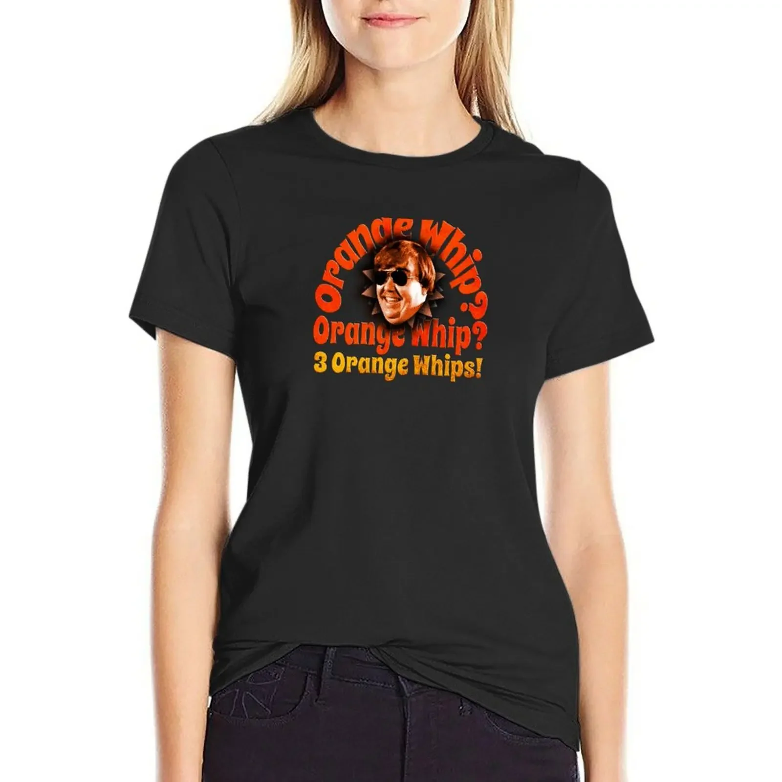 

Orange Whip! Logo T-Shirt kawaii clothes Female clothing t shirt Women