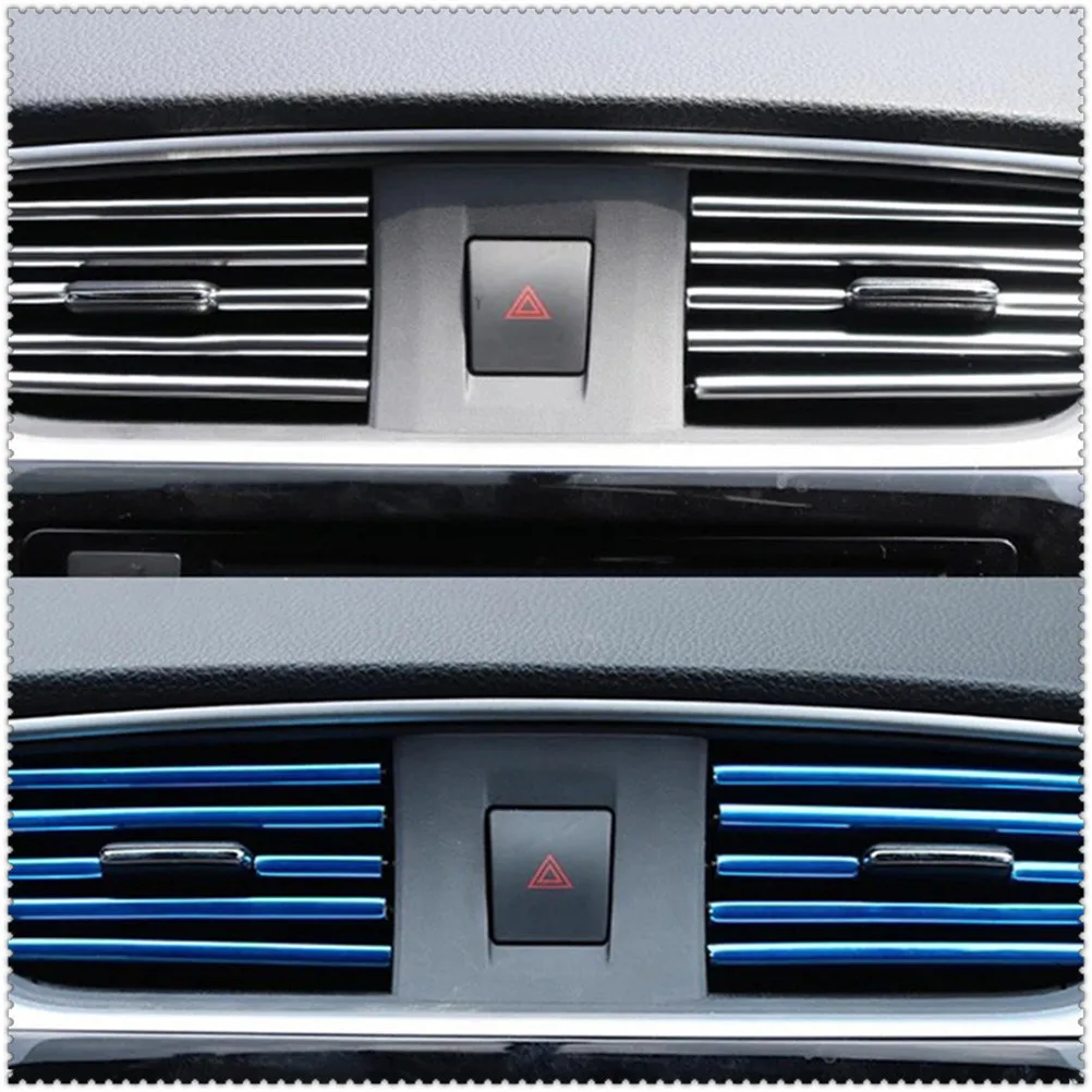 10Pcs Car Styling Air Outlet Trim Strips Parti Per Bmw Z3 M3 Convertible Mini 318Ic 318Ti 2002 - 2009
